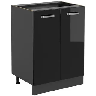 Vicco Unterschrank Küchenschrank R-Line 60 x 46 x 81,5 cm Schwarz