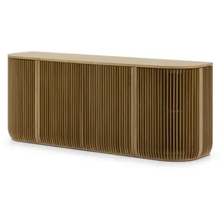 Woodek Sideboard Franz, Natur Massiveiche , Holz , Echtholz,Eiche , 45x69x175 cm , FSC 100% , Kleinmöbel, Kommoden, Sideboards