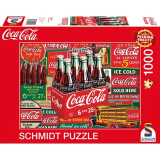 Schmidt Spiele 59914 Coca Cola, Klassiker, 1000 Teile Puzzle