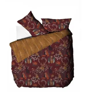 Furn - Bettwäsche-Set "Forest Fauna" RV1838 (Doppelbett) (Rostfarben) - Bunt