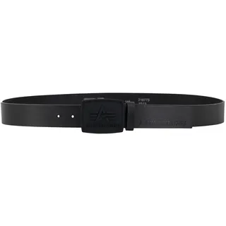 Alpha Industries Herrengürtel Leder/Polyurethan schwarz 105