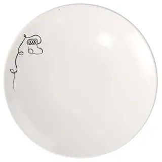 Villeroy & Boch Frühstücksteller 21 cm Weiß/Schwarz