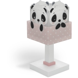 Dalber Kinder Tischlampe Nachttischlampe kinderzimmer Panda tiere Pandabär Rosa, 63161E, E14