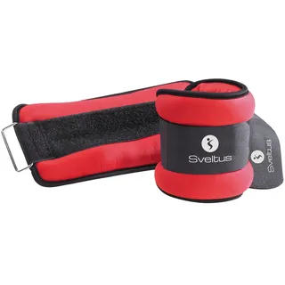 Sveltus PRO Gewichtsmanschetten Paar 2 x1,5 kg rot