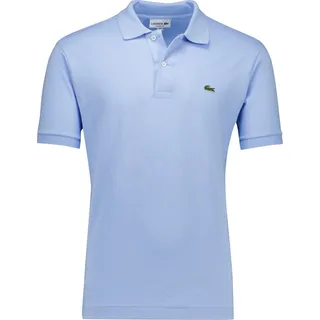 Lacoste Herren Geripptes Poloshirt, Blau 4XL - Hellblau