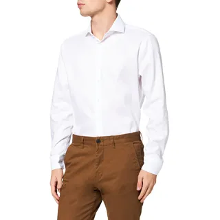 Seidensticker Herren Business Hemd - Shaped Fit - Bügelfrei - Kent Kragen - Langarm - 100% Baumwolle