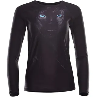 Winshape Damen Functional Light and Soft Long Sleeve Top AET120LS mit magischem Panther-Print, Winshape Ultra Soft Style, Fitness, Freizeit, Yoga/Pilates