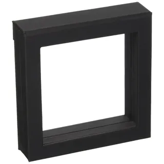 Schwäbische Albumfabrik SAFE 4507 Schweberahmen schwarz 13x13 cm - Münzrahmen - Objektrahmen - Münzständer 3D Rahmen für Ihre Münzen