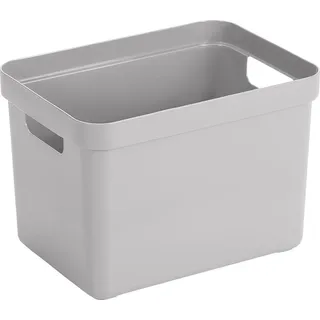 SUNWARE Aufbewahrungsbox Bad 35 x 24,6 x 24,3 cm 1-tlg. grau/silber