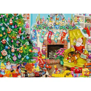 BLUEBIRD Puzzle Frohe Weihnachten der 50er Jahre 1000 Teile