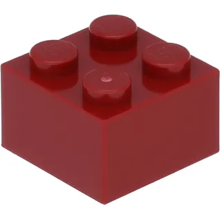 LEGO: 100x Stein 2x2 in dunklem Rot