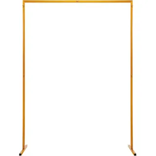 Hochzeitsbogen - Hintergrundrahmen/Ständer - Quadratisch - Eisen - 2 m - Freistehend - Pulverbeschichtet - Für Blumen & Deko - Gelb