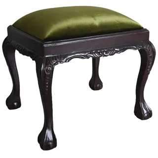 Historischer Sitzhocker für Schminktisch hocker Antik Fusshocker Sitzbank