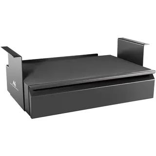 Maclean Untertisch-Schublade mit Regal | Praktische Halterung für den Unterbau | Max. 5 kg Belastung | Optimiert Platz unter dem Schreibtisch | Hängeschublade für einfachen Zugriff | MC-875