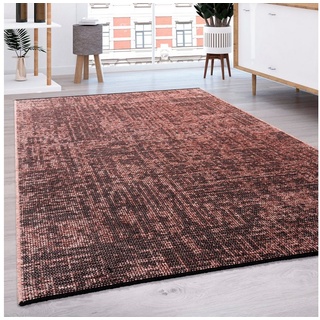 Paco Home Teppich Wohnzimmer Schlafzimmer Flachgewebe, Modern Sisal Muster Pastell Fransen, Grösse:120x160 cm, taupe &