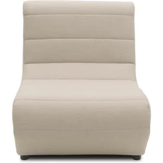 DOMO. collection Outdoor Sessel Borkum, Sessel-Element, Polstersessel wetterfest, Gartenmöbel, Gartensofa, Gartensessel, 73 x 102 x 80 cm (BxTxH), Taupe