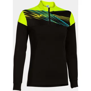 Joma Elite X Sweatshirt, Schwarz-Gelb Fluor, M - Schwarz