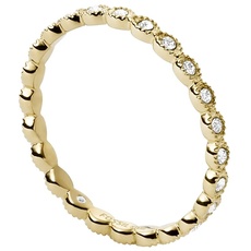 Bild von Ring Für Frauen Vintage Iconic, Höhe: 1,9mm Gold-Edelstahl-Ring, JF03749710