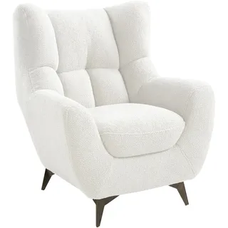 Atlantic Home Collection Relaxsessel Shawn Polyester 88 x 98 x 91 cm Weiß