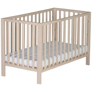 Schardt Gitterbett , Buchefarben , Holz , Buche , massiv , 125x80x66 cm , höhenverstellbar, Aufbauanleitung im Karton, Lattenrost inklusive , Babymöbel & Kindermöbel, Babyzimmer, Babybetten, Gitterbetten