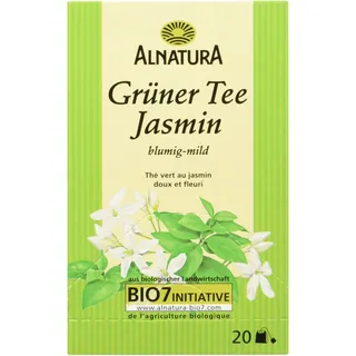 Alnatura Bio Grüner Tee Jasmin, 20 Beutel, 30g