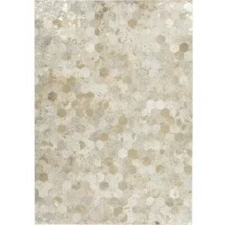 Lederteppich Exotic 310 elfenbein-gold 160x230 cm