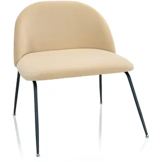 HJH Office Polsterstuhl VELVO Samt beige
