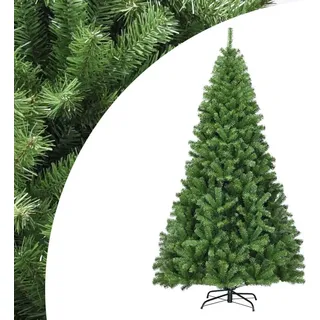 Costway 180cm Künstlicher Weihnachtsbaum Tannenbaum mit 1000 Spitzen PVC Nadeln Metallständer & Klappsystem Christbaum Grün
