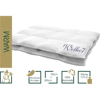 Hanskruchen Daunendecke Wolke 7 Warm 135 x 200 cm - Weiß