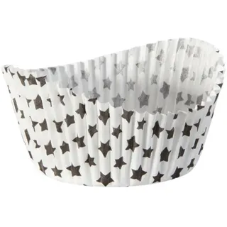 Zenker 50 Muffinförmchen aus Papier mit schwarzem Stern, Muffinförmchen, Backförmchen, Papierförmchen, Muffinförmchen, Papier, 6,5 x 5,4 x 3,5 cm, 43951