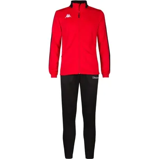 Kappa Salcio TKS Trainingsanzug für Herren, Rot/Schwarz, Gr. XXL