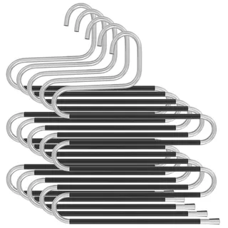 Intirilife 5x S-Form Hosenbügel in Silber