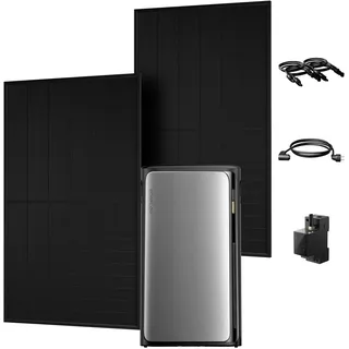 Balkonkraftwerk mit Speicher 1920Wh, EcoFlow Stream Ultra All-in-One Speicher mit Smarten Zähler, JA Solar 900W Solarmodule für Balkonkraftwerk