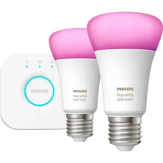 Philips Hue White and Color Ambiance 1100 E27 9W Starter-Kit (929002468810)