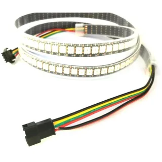 Rongda Smart Home 1M 144 Pixel/Leds APA102 Schwarz PCB DC5V Individuelle Adressierbare Farbe