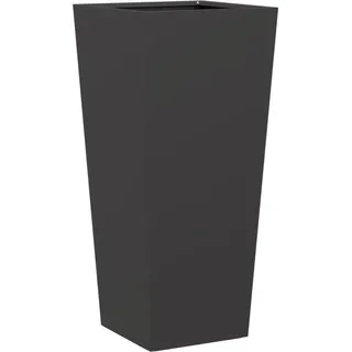 vidaXL Pflanzkübel Schwarz 35x35x75 cm Stahl - Schwarz