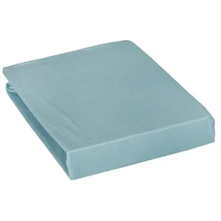 Matratzenschoner Duo aus Jersey Tencel, einfarbig, 65 cm x 65 cm, Größe Mond, Blau