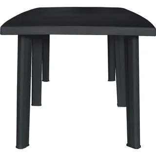 vidaXL Gartentisch Anthrazit 216x90x72 cm Kunststoff - Grau