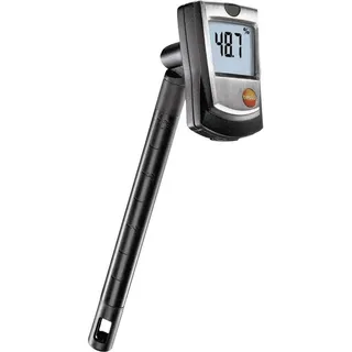 TESTO 605-H1 Drinnen Elektronisches (Hygrometer) Schwarz, Silber