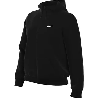 Nike Damen W NSW ESSNTL UV WVN JKT HD Jacke, Black/White, L