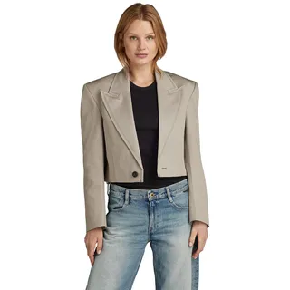 G-Star RAW Damen Cropped Blazer, Grau (elephant skin D23516-C962-G106), L