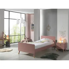 Vipack Jugendzimmer-Set »Billy«, (Set, 2 St., Bett, Nachttisch; Made in Europe), rosa