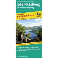 Radtourenkarte Eder-Radweg, Edersee-Rundweg 1 : 50 000