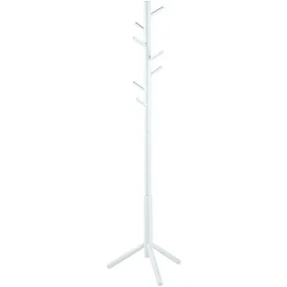 Mid.you Kleiderständer , Weiß , Holz , Kautschukholz , 51x176x45 cm , Reach , Holzmöbel, Garderobe Holz, Kleiderständer Holz