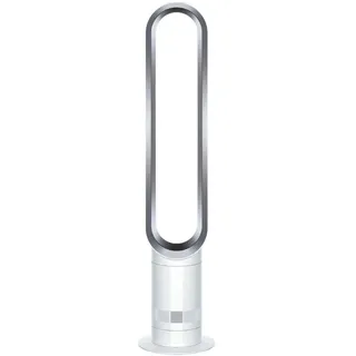 Dyson Cool AM07 Ventilator mit Fernbedienung 100cm, 9h Timer, Turmventilator leise weiß/silber, ENERGIESPAREND, Lüfter Standventilator Schlafzimmer, Lautstärke 48db, 10 Stufen