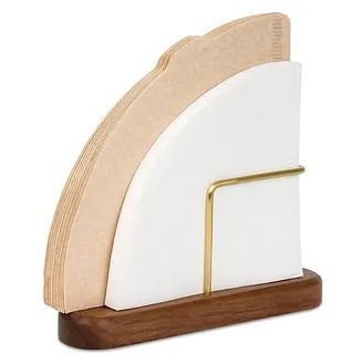Filtertütenhalter, 1 Stück Kaffeefilterhalter Holz Kaffefilterhalterung Universell Kaffeefilter Aufbewahrung Multifunktional Serviettenhalter für Kaffeebar Zuhause Büro