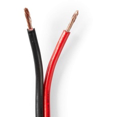 Bild CAGW2500BK250 Audio-Kabel 25 m Schwarz Rot,