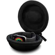 Mikqky Portable Single Watch, Uhrenbox mit Reißverschluss, Passend für Alle Uhren und Smartwatches Halsketten-Ohrhörer Wasserdicht und Sturzsicher