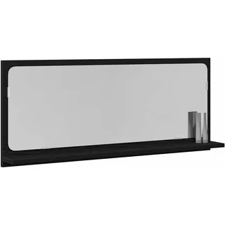 vidaXL Badezimmer Spiegel Schwarz Eiche 90 x 10.5 x 37 cm Holzwerkstoff