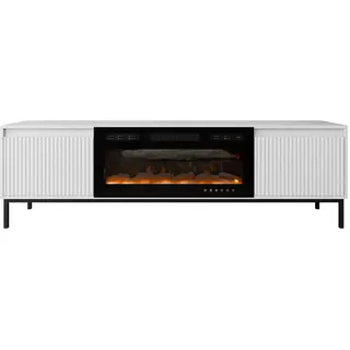 Mirjan24 Ozmi 2K EF TV-Lowboard 174x52x40 cm Weiß Holzwerkstoff